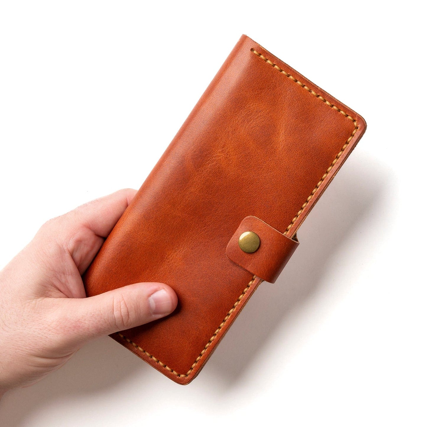 Leather Checkbook Wallet