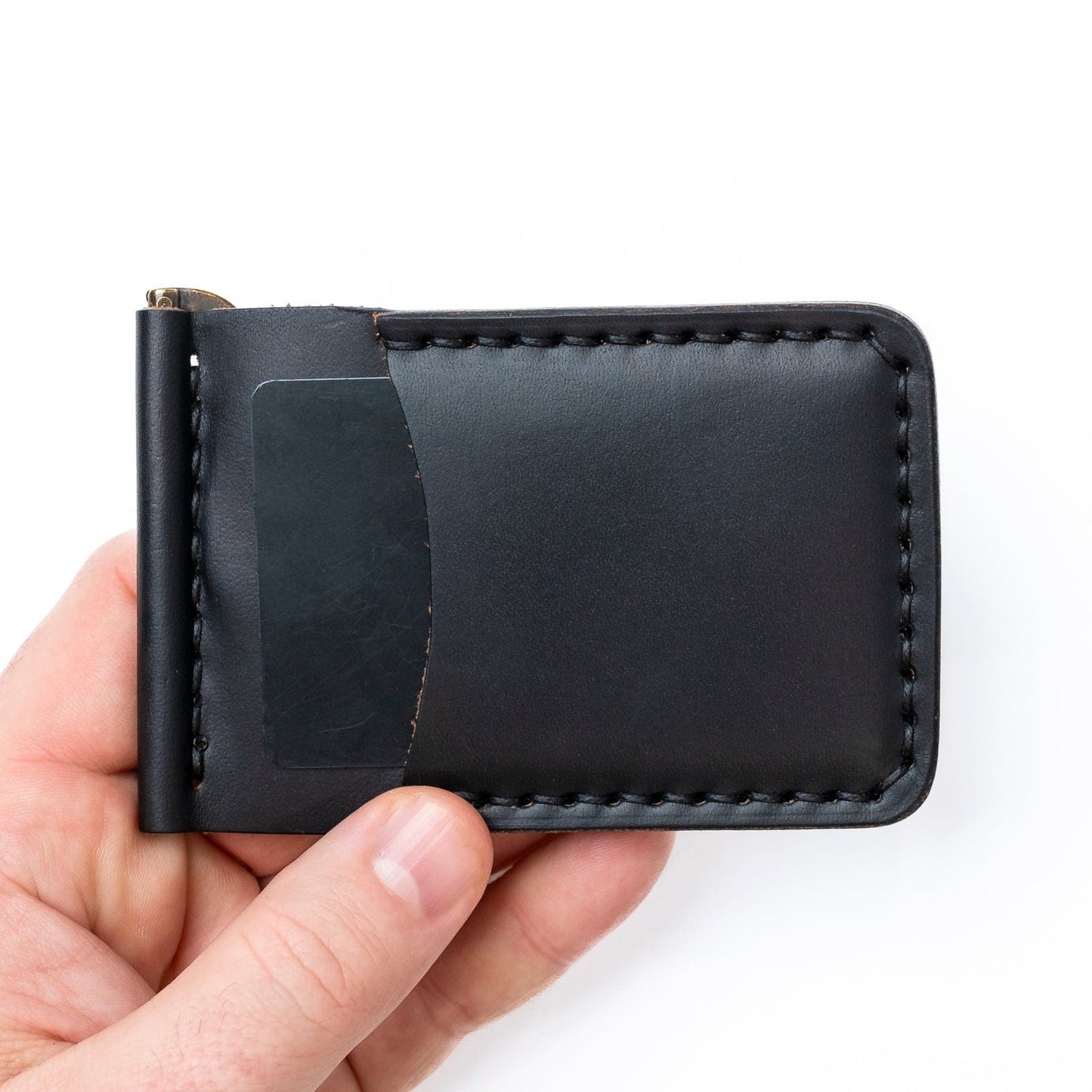 Leather Money Clip Wallet