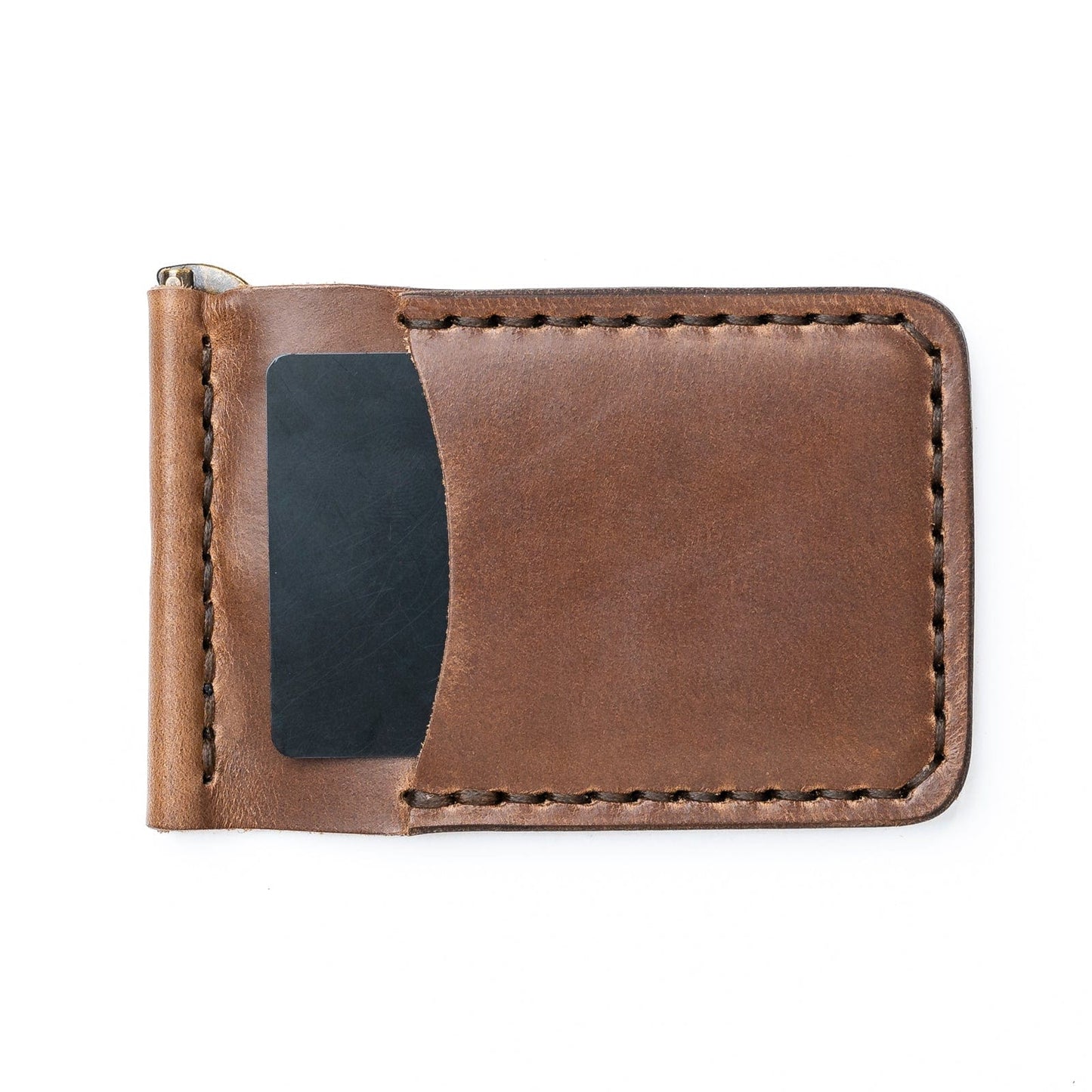Leather Money Clip Wallet