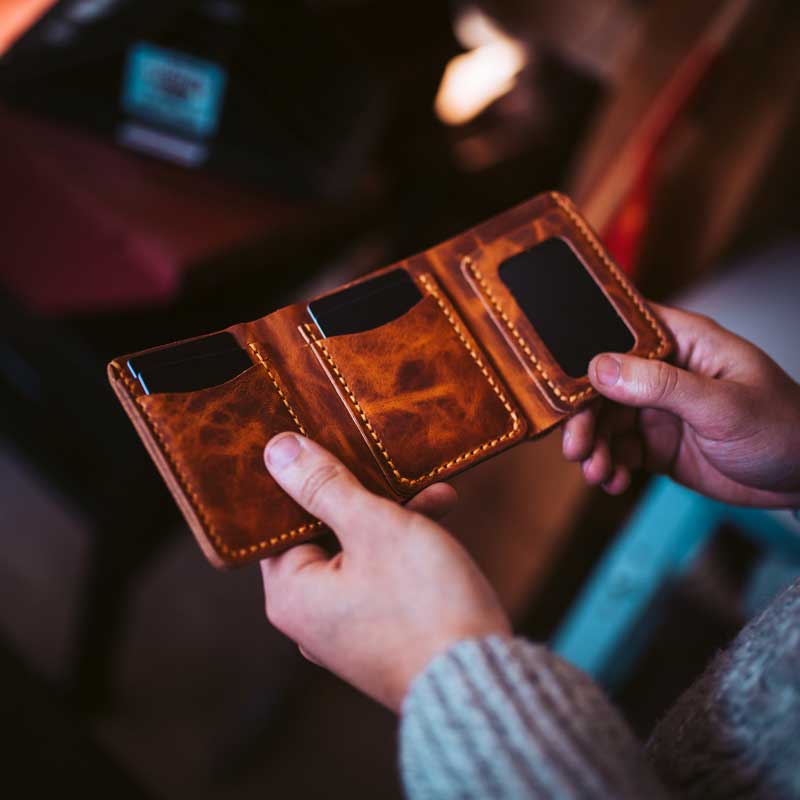 Leather Trifold Wallet